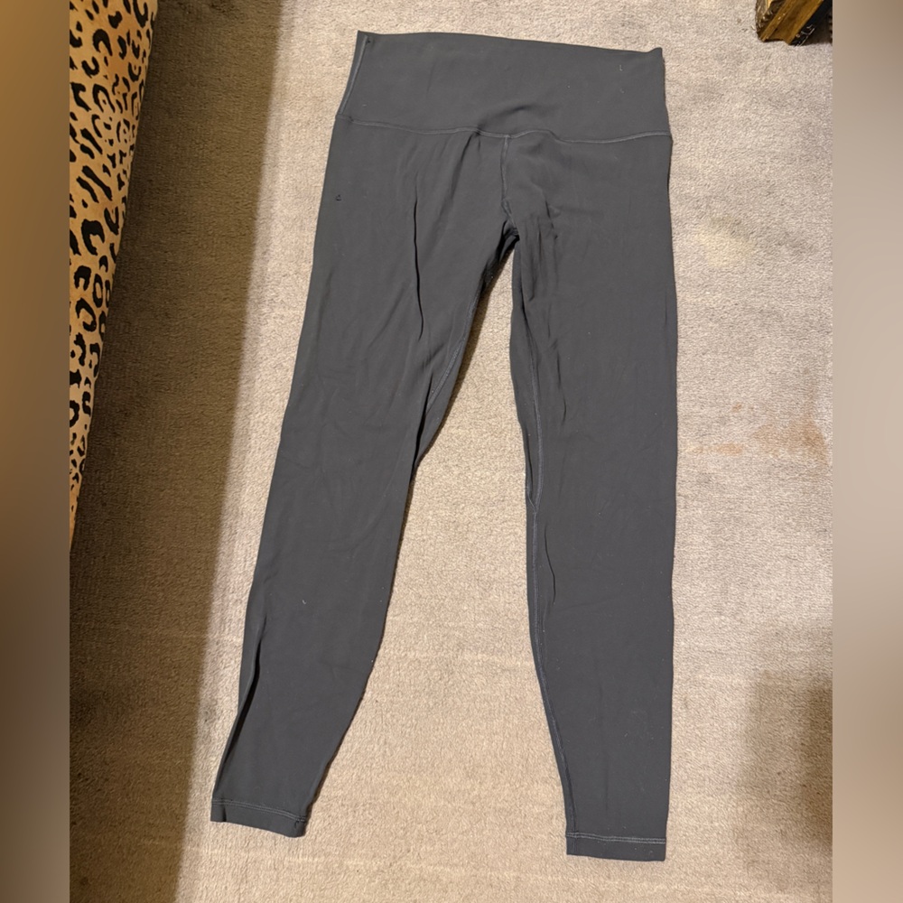 lululemon Leggings Size 10 Slate Gray Yoga Lounge Pants Flaws Disclosed